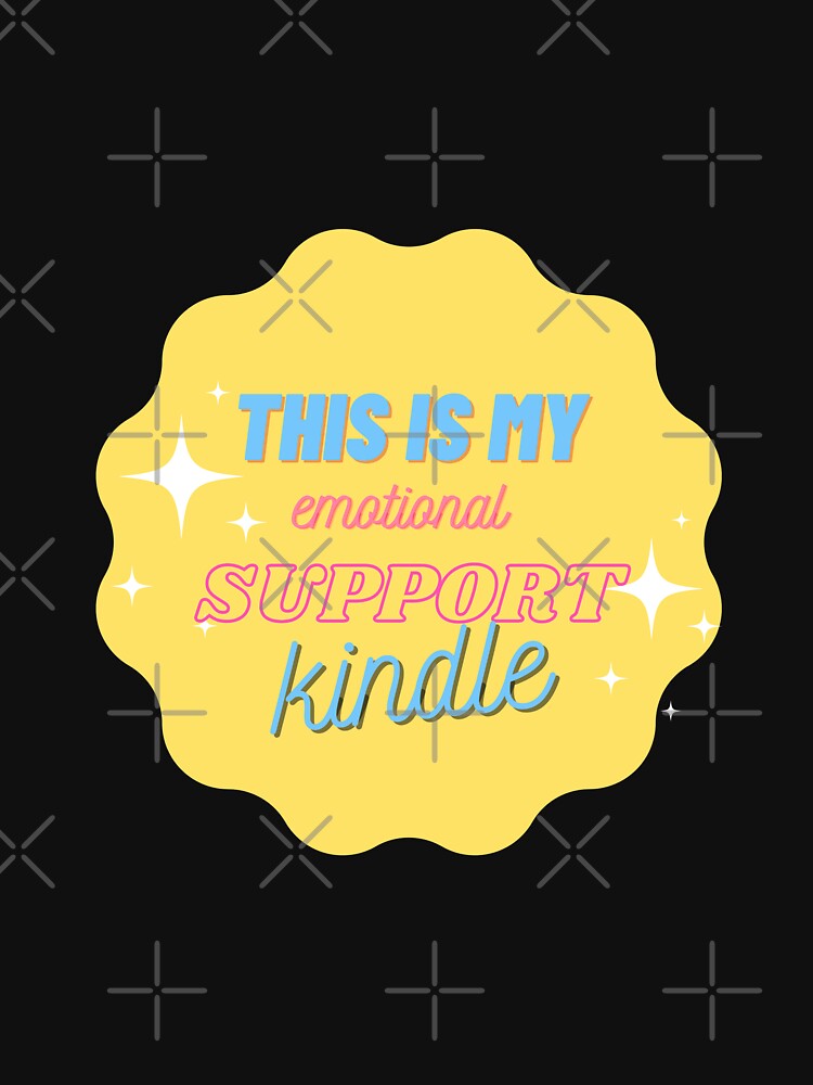 This Is My Emotional Support Kindle - Emotional Support Kindle - Book Lover Sticker by DeMuthu