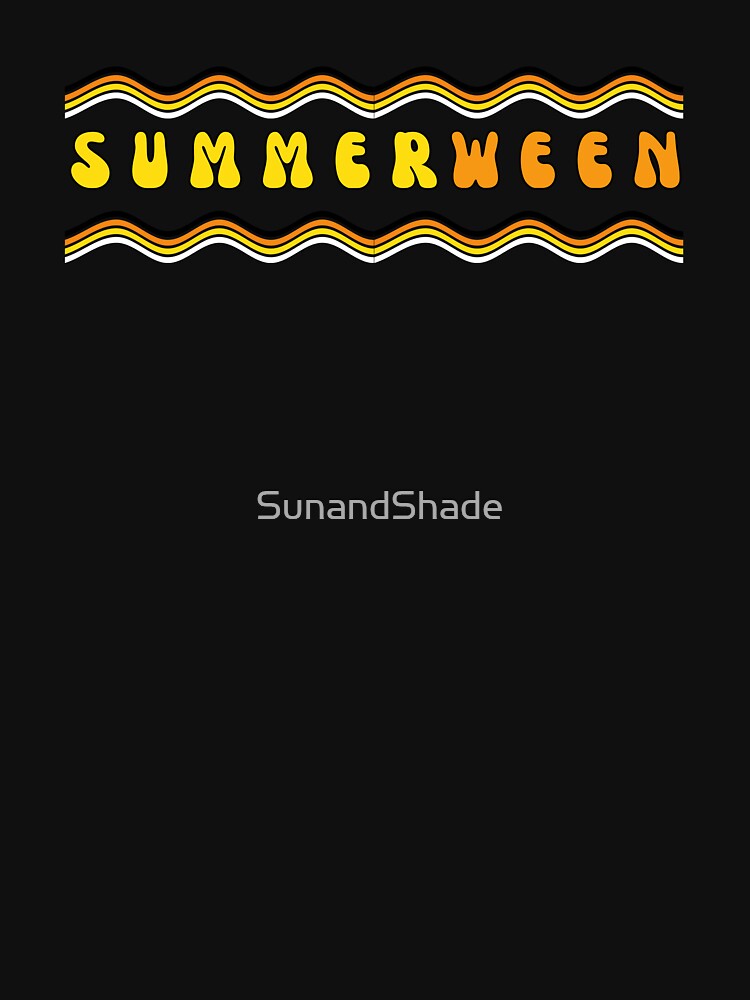 Groovy Summerween Retro 70s Wavy Halloween Graphic by SunandShade