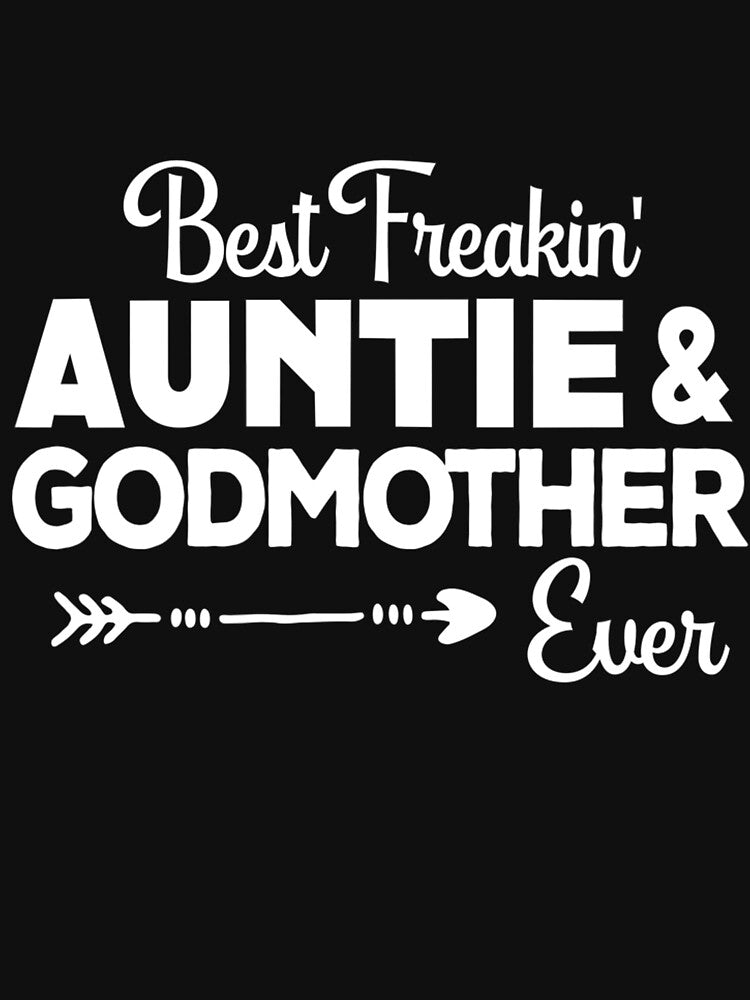 Best Freakin'Auntie & Godmother Ever Christmas Gift Aunt by Kinalan
