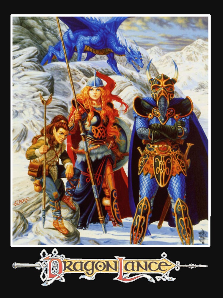 Advanced Dungeons and Dragons, Dragons of WInter Night DragonLance Classic T-Shirt by Summexon