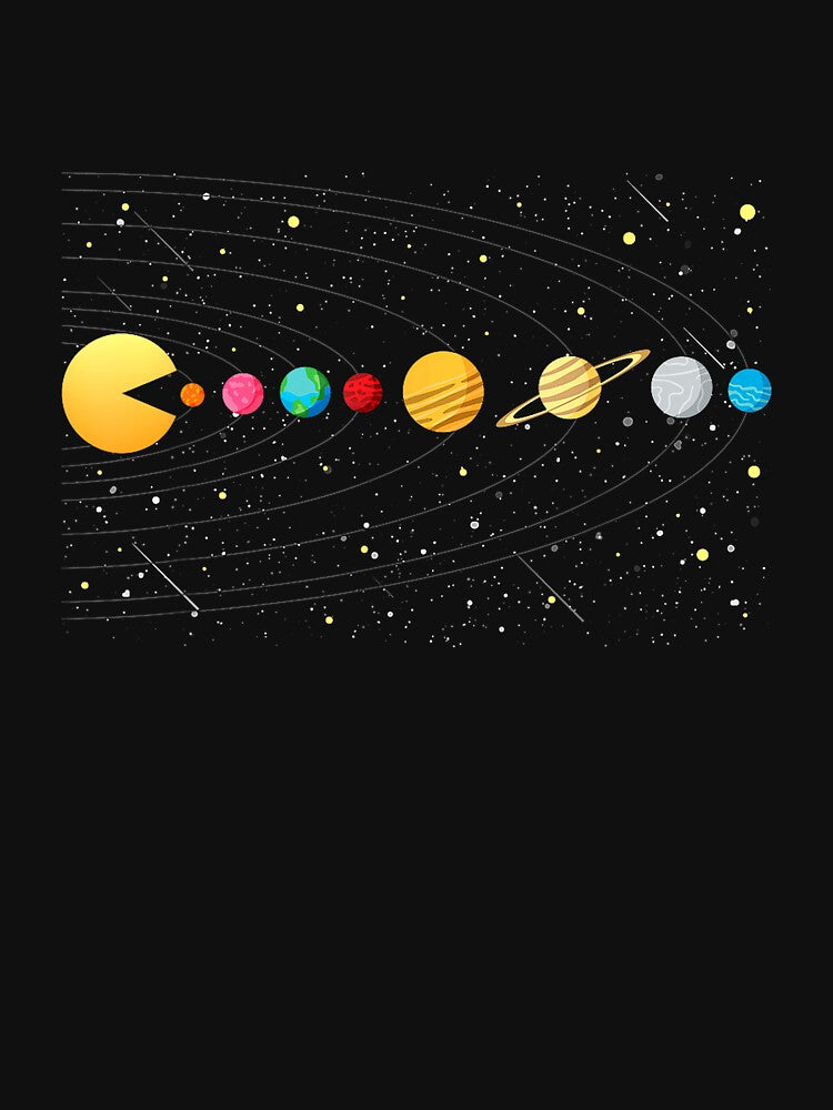 Funny Solar System - Astronauts Space Video Games T-Shirt by KTY-NUSS