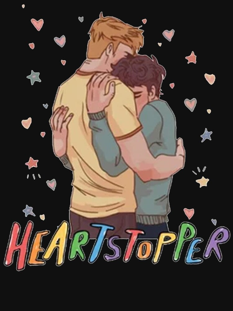 Nick And Charlie Heartstopper Sweatshirt, Heartstopper Rainbow Leaves Sweatshirt, Heartstopper Sweat by 99Studio