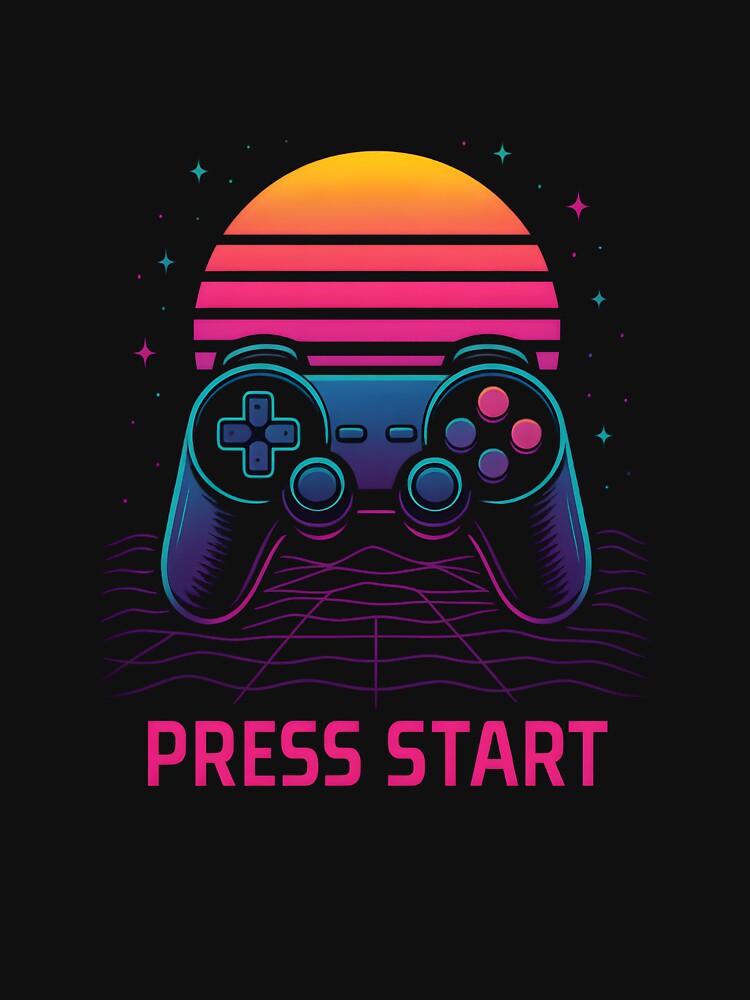Retro Gaming Sunset – Press Start by ALVANTIS