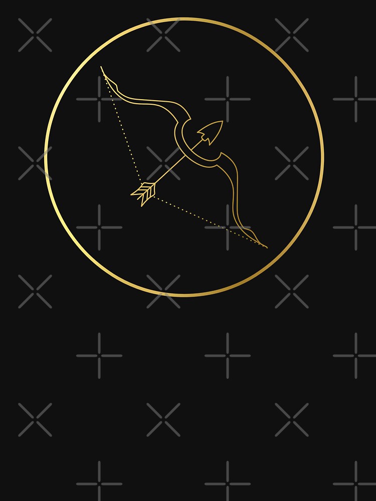 Sagittarius Zodiac Art Gold by Felicity-K