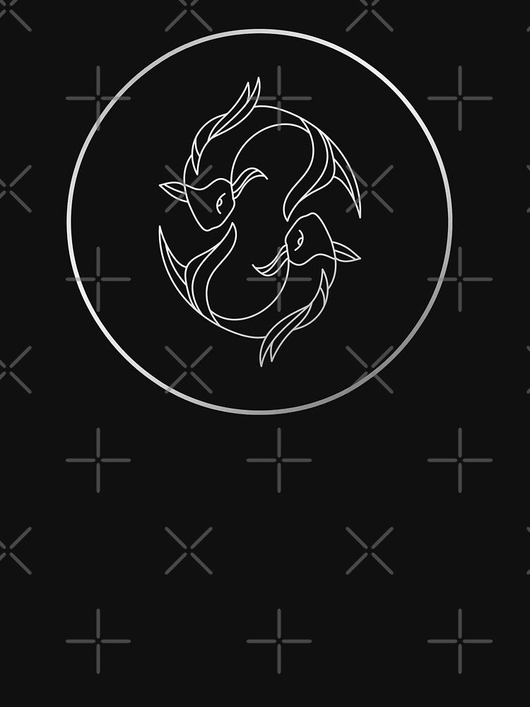 Pisces Zodiac Art Silver by Felicity-K