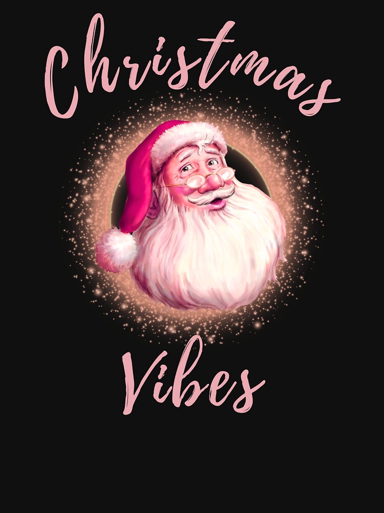 Retro vintage pink santa claus - christmas vibes by KatisDesign