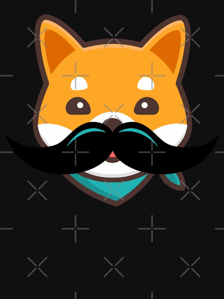 Stash Inu Head on Black by LionBrew