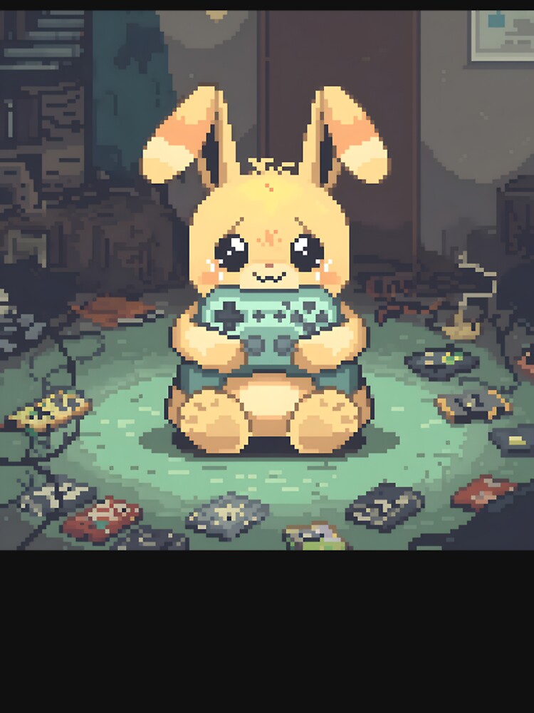 Kawaii Bunny Controller Hug by ThePixelArchive