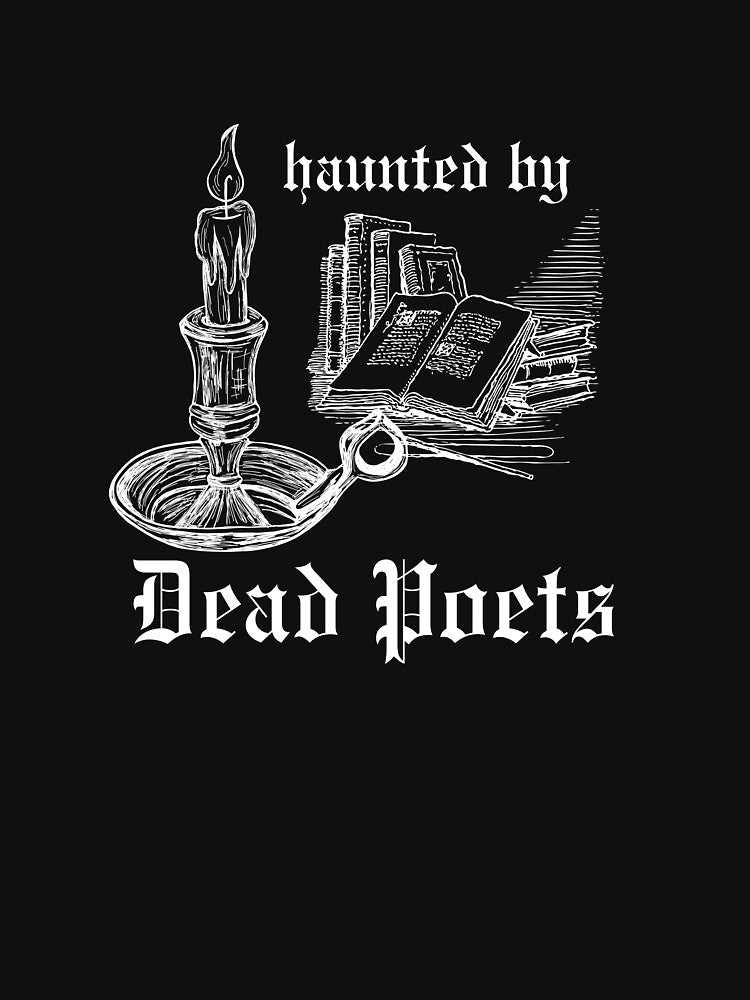 Haunted by Dead Poets Books and Candle by Seeshellspace Designs
