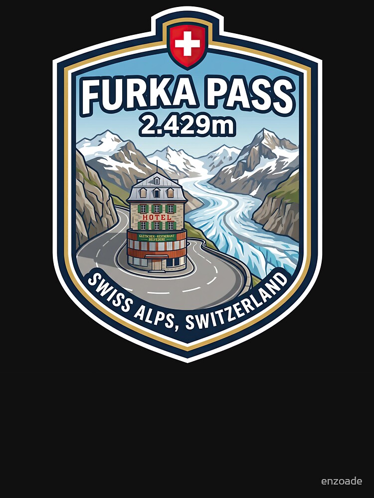 Furka Pass Glacier Views And Mountain Curves by enzoade