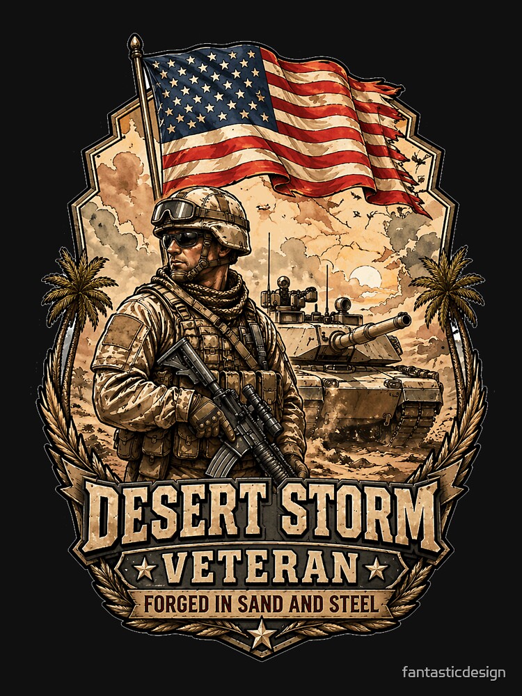 Operation Desert Storm Veteran Forged in Sand and Steel by fantasticdesign