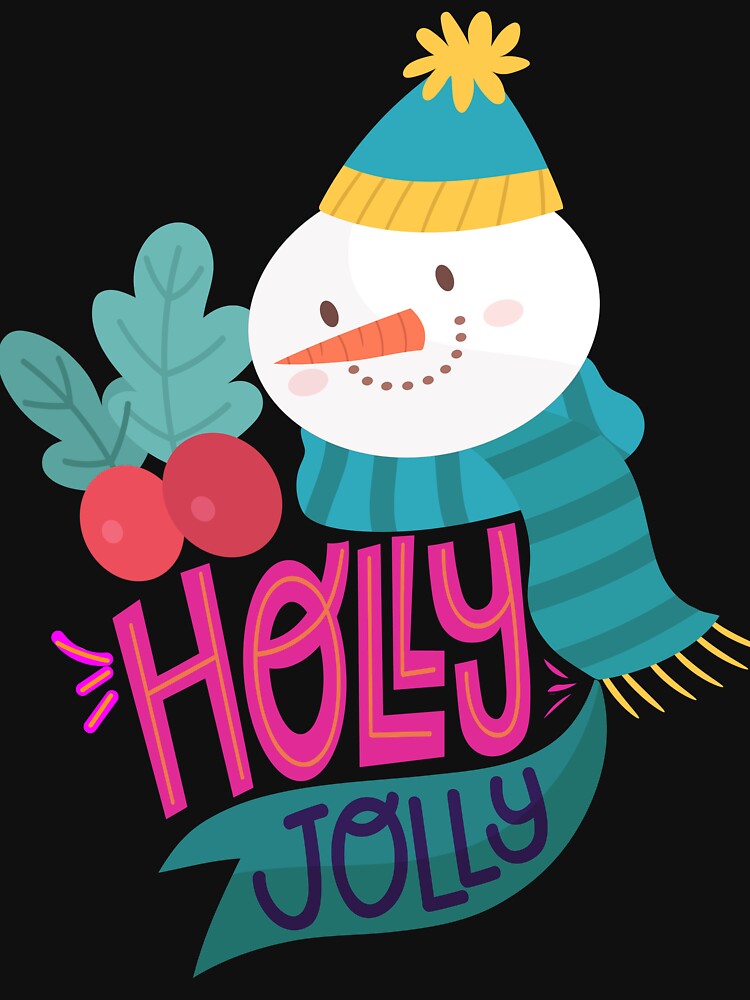 Retro vintage snowman-christmas holly jolly by hamzablk