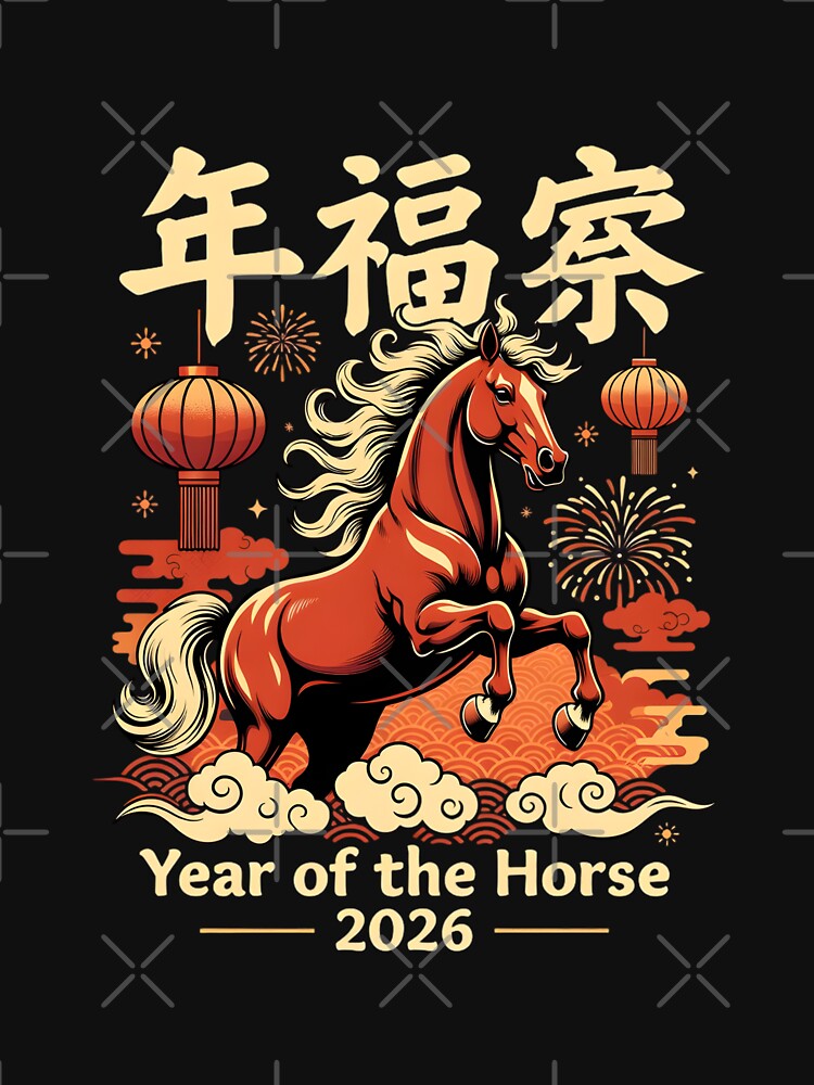 Abstract Lunar New Year 2026 Horse Art by GrumpySableye