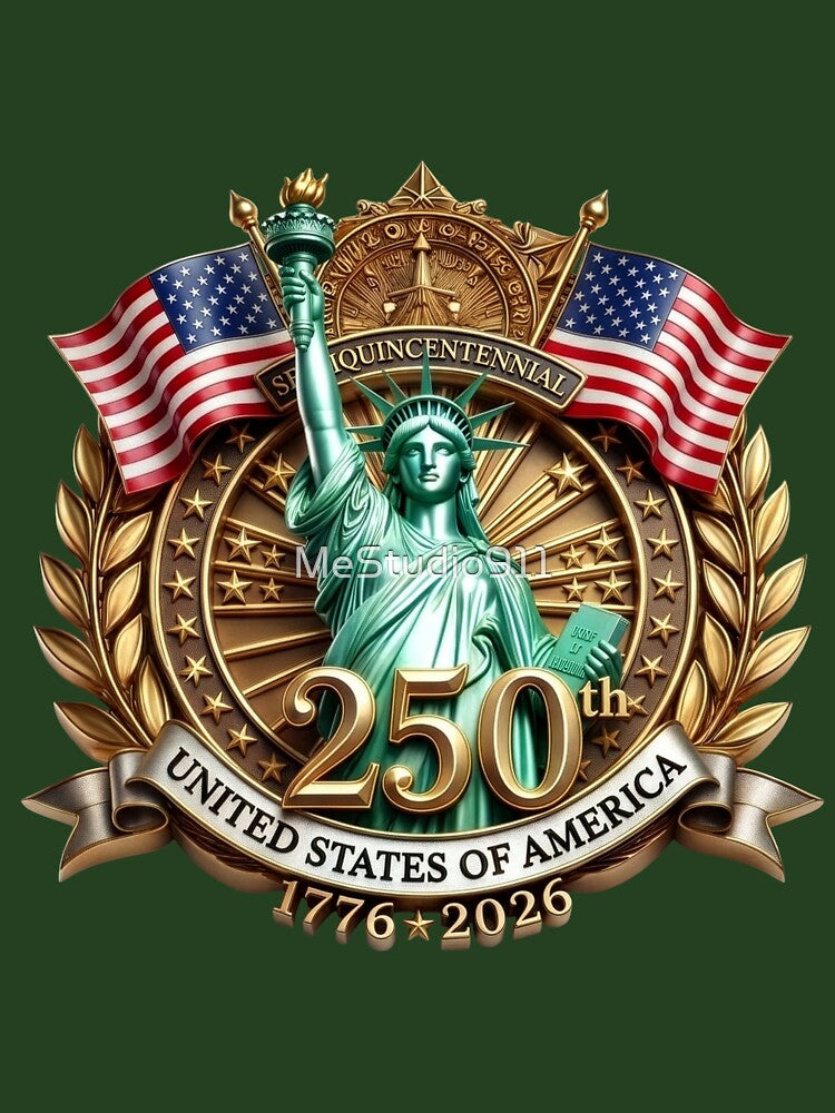USA 250th Anniversary Semiquincentennial 1776-2026 Statue of Liberty by MeStudio911