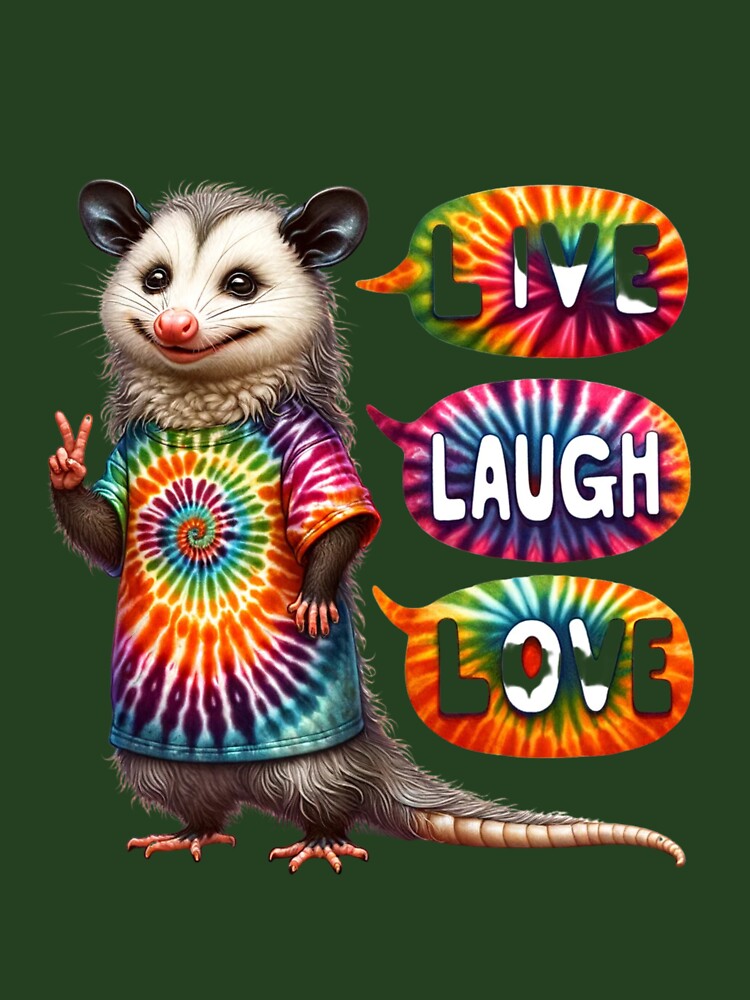 Opossum Live Laugh Love by ColorMarketNew
