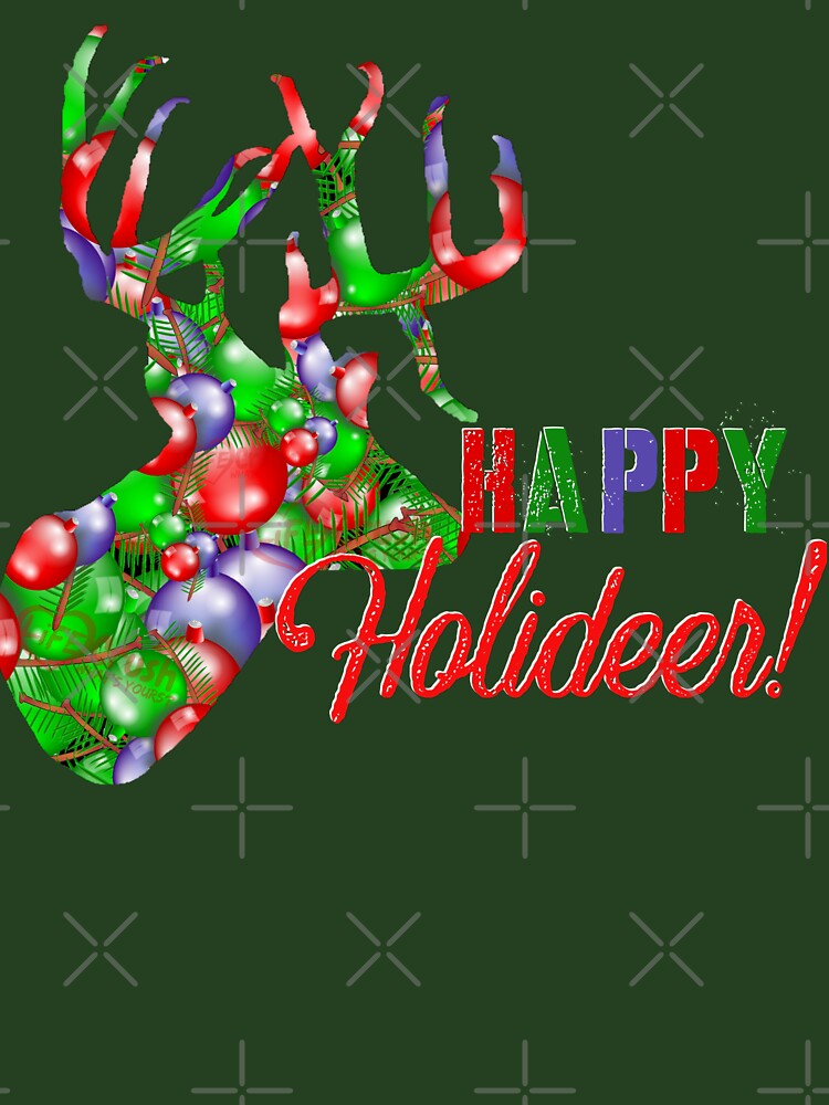 Christmas Deer, Happy Holiday Deer Hunting Design, Holiday Deer Hunter by LifeCrush