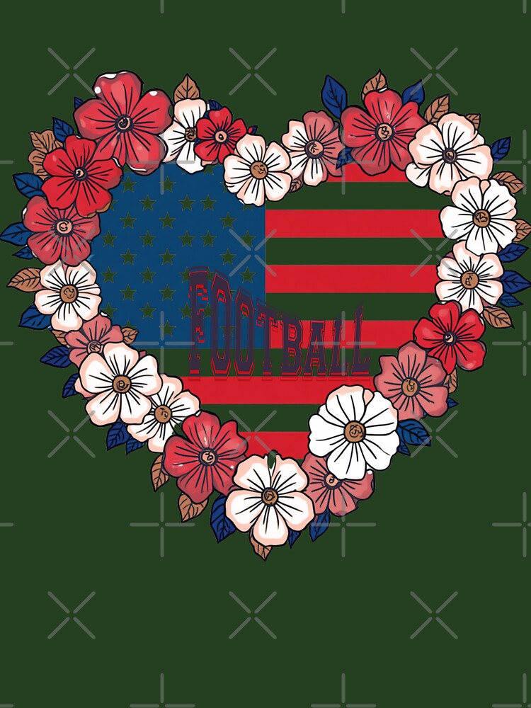 Copy of USA Football Heart by FlowerSeller1