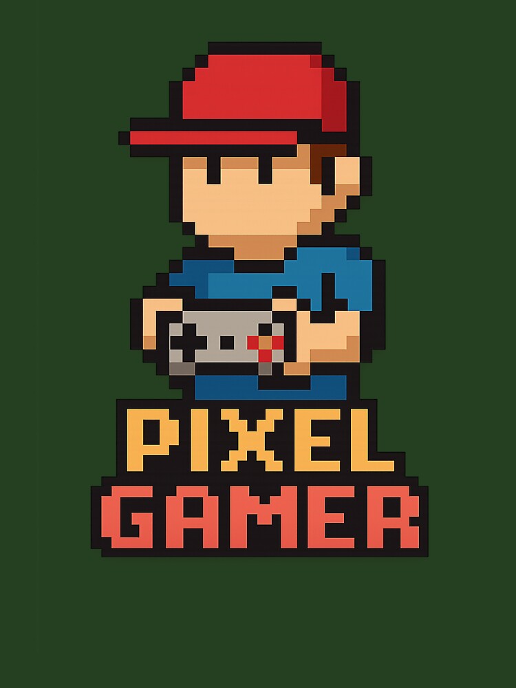 Pixel Gamer – Retro 8‑Bit Controller Hero by Mistikshop