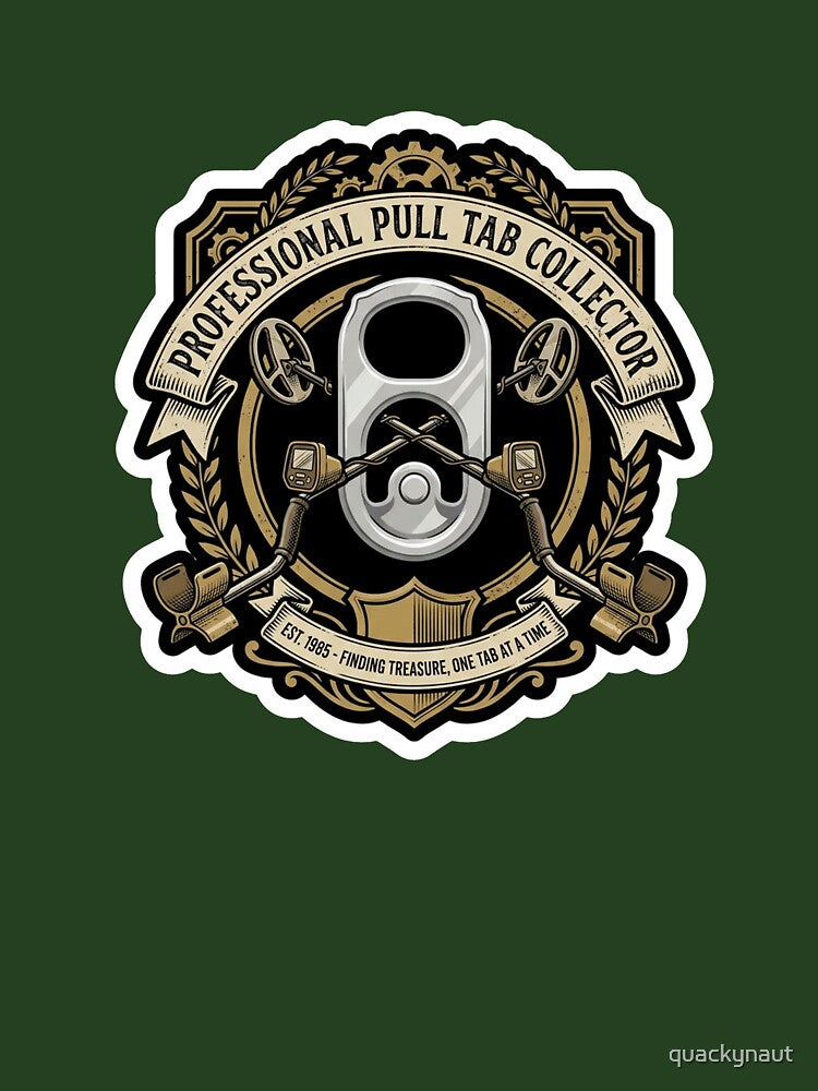 Professional Pull Tab Collector - Funny Metal Detecting Humor by quackynaut