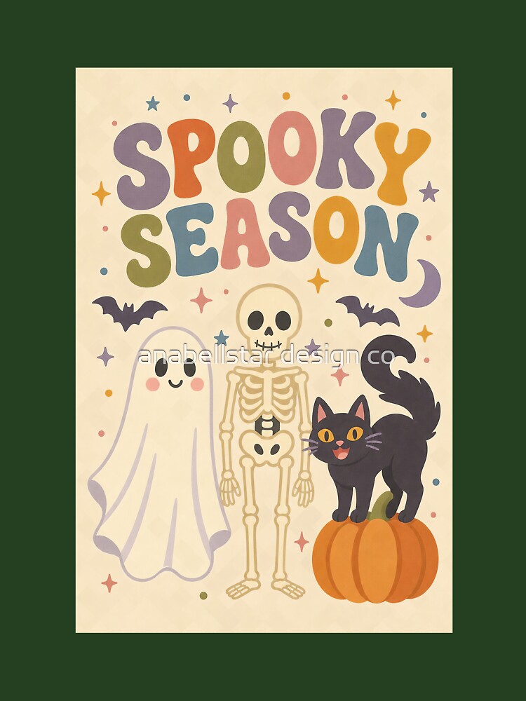 Retro Spooky Season Whimsical Halloween by anabellstar design co