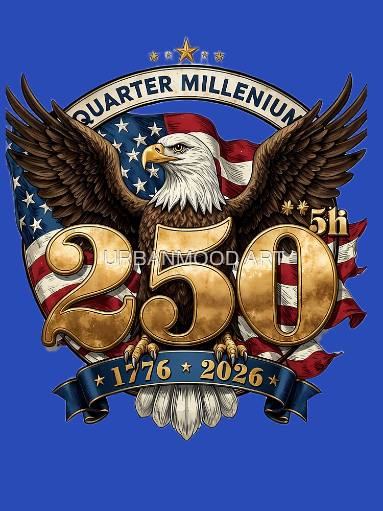 Patriotic US Semiquincentennial Celebration - 250 Years of Liberty by URBANMOOD ART