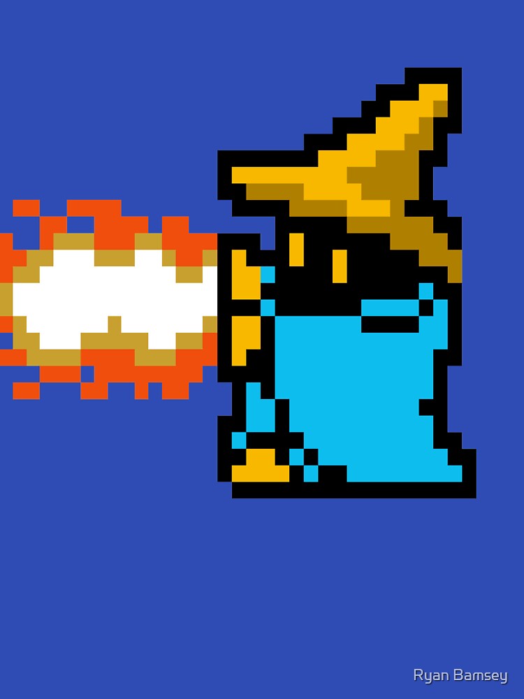8 Bit Black Mage by Ryan Bamsey
