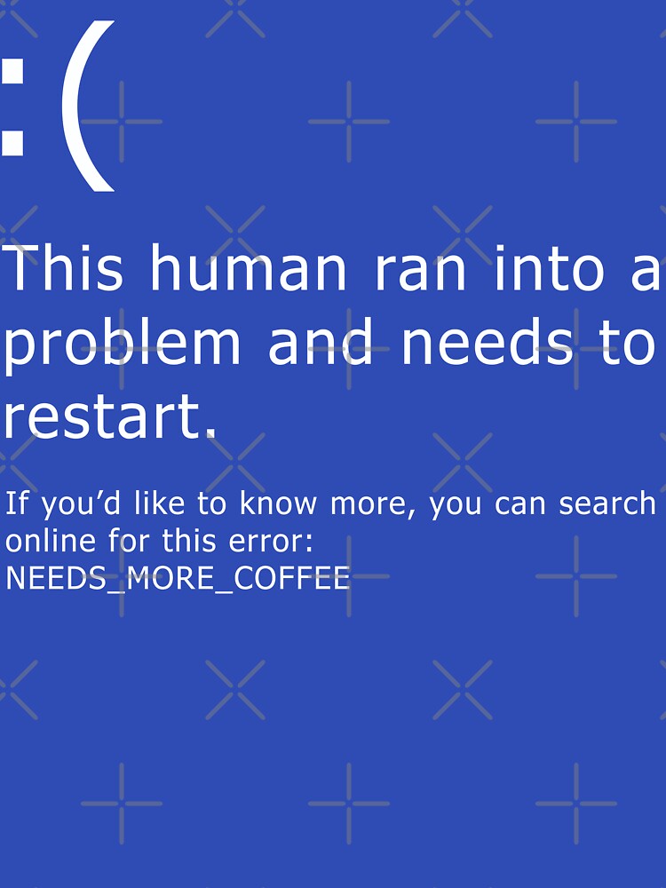 Blue Screen of Death - Coffee error by DigitalCleo