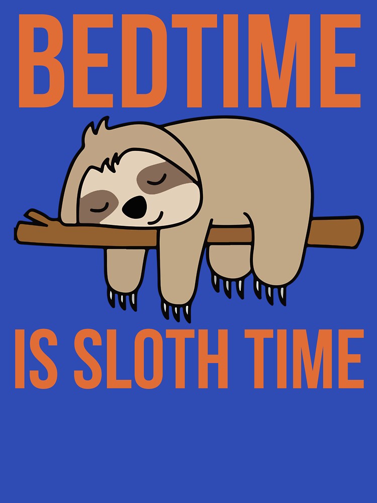 Bedtime is sloth time by BritishDelights