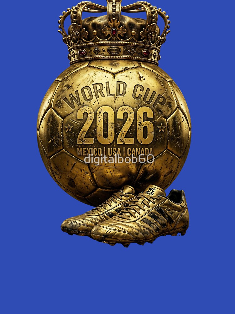 World Cup 2026 Golden Soccer Ball Crown- Mexico USA Canada by digitalbob60