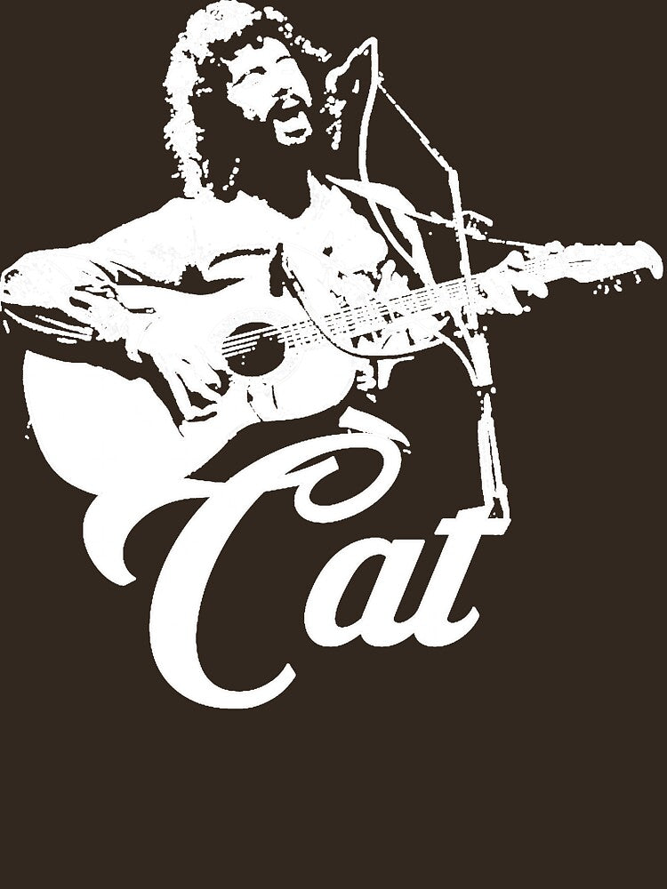 Cat Stevens White Stencil Essential by DawsonKrauss3