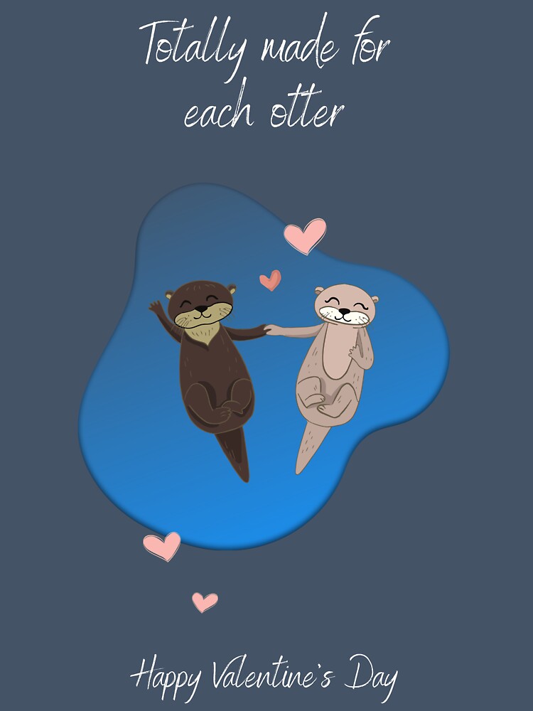 otter happy Valentine's day by Fruit Mood