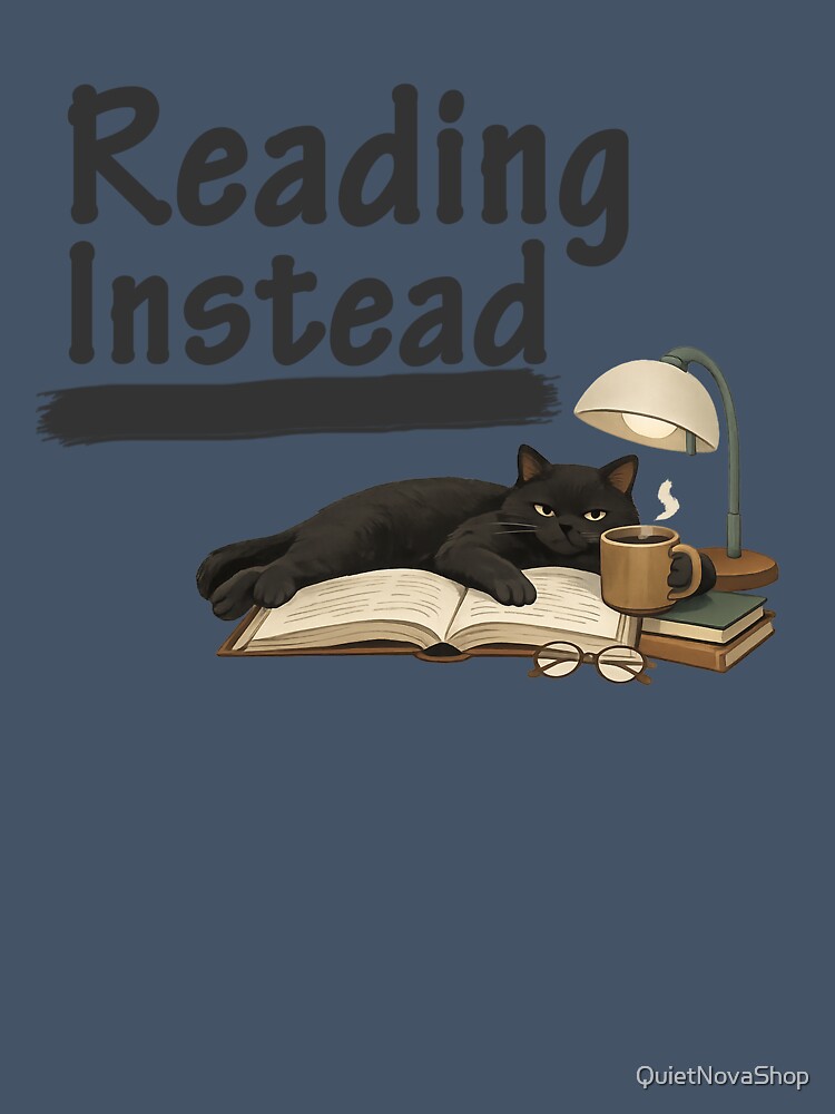 Reading Instead by QuietNovaShop