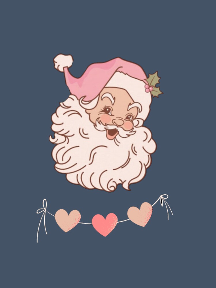 Retro vintage pink santa claus by namipaliso