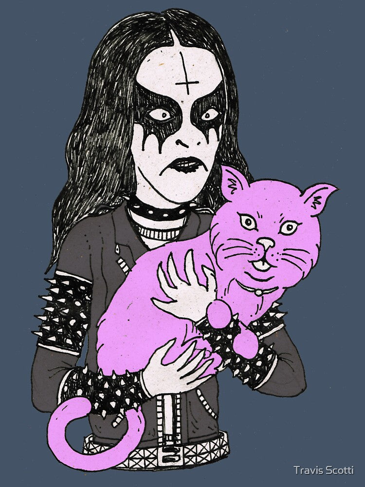 black metal cat by Travis Scotti