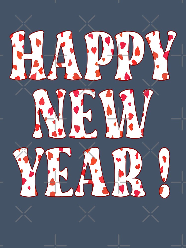 Happy New Year Hearts by minimalartstory