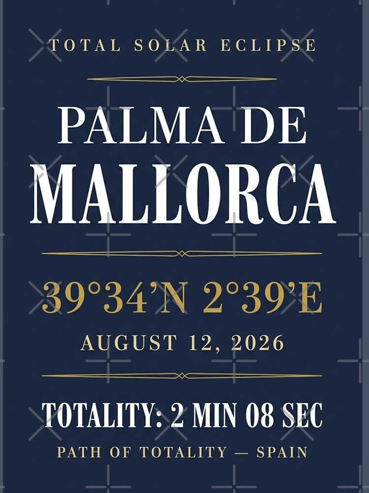 Palma de Mallorca Eclipse 2026 Path of Totality by CalmCapy Co