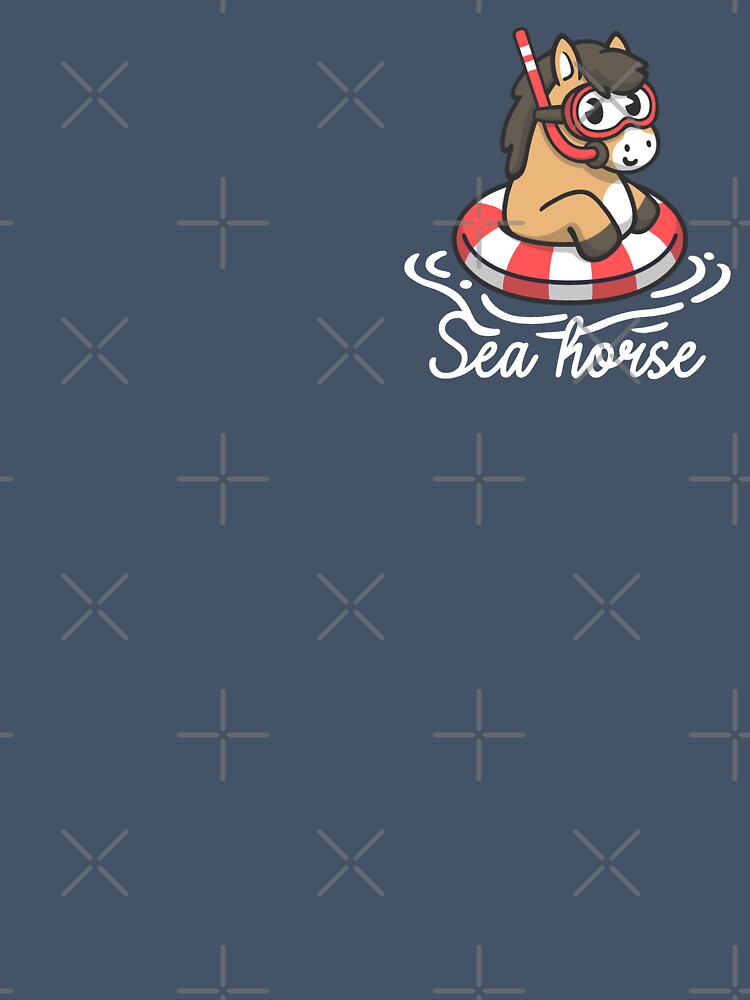 Literal Sea Horse - Funny Horse Scuba Diving Pun by NemiMakeit
