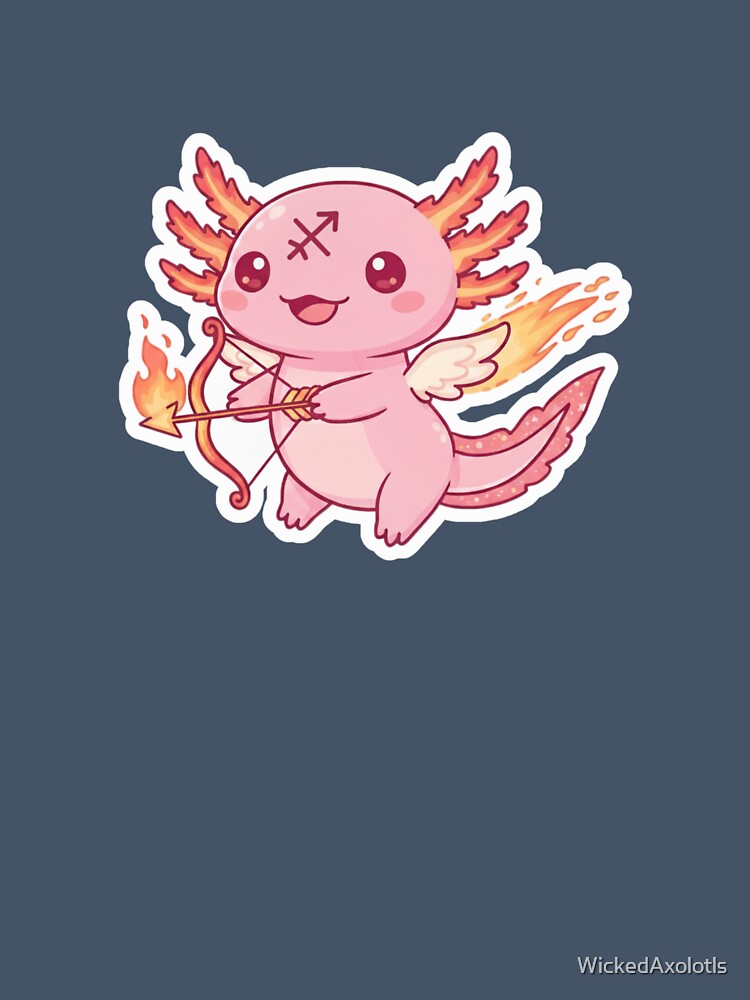 Sagittarius Axolotl by WickedAxolotls