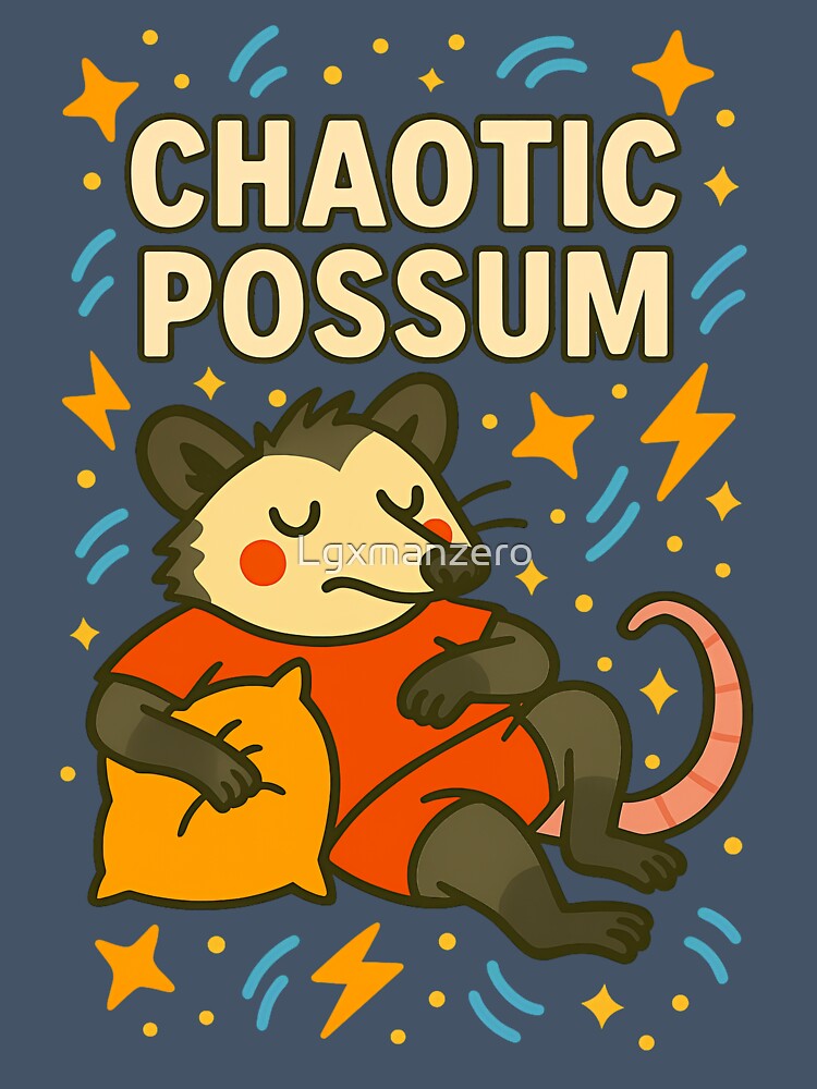 Possum Chaos Club – Bright Vibes with Whimsical Attitude by Lgxmanzero