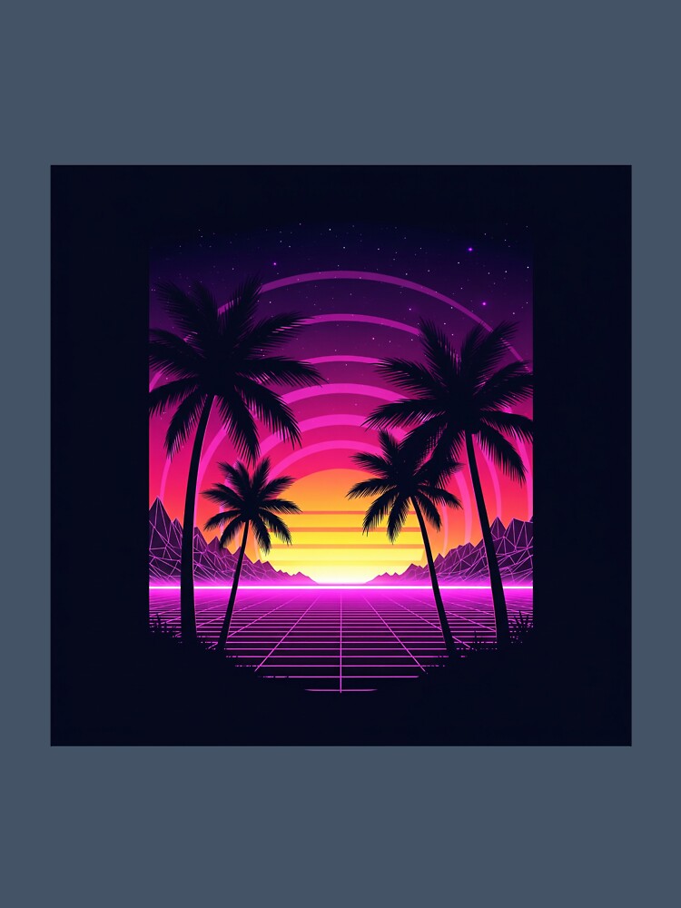 Retro Neon Sunset Vaporwave Vibes by Shomoon113