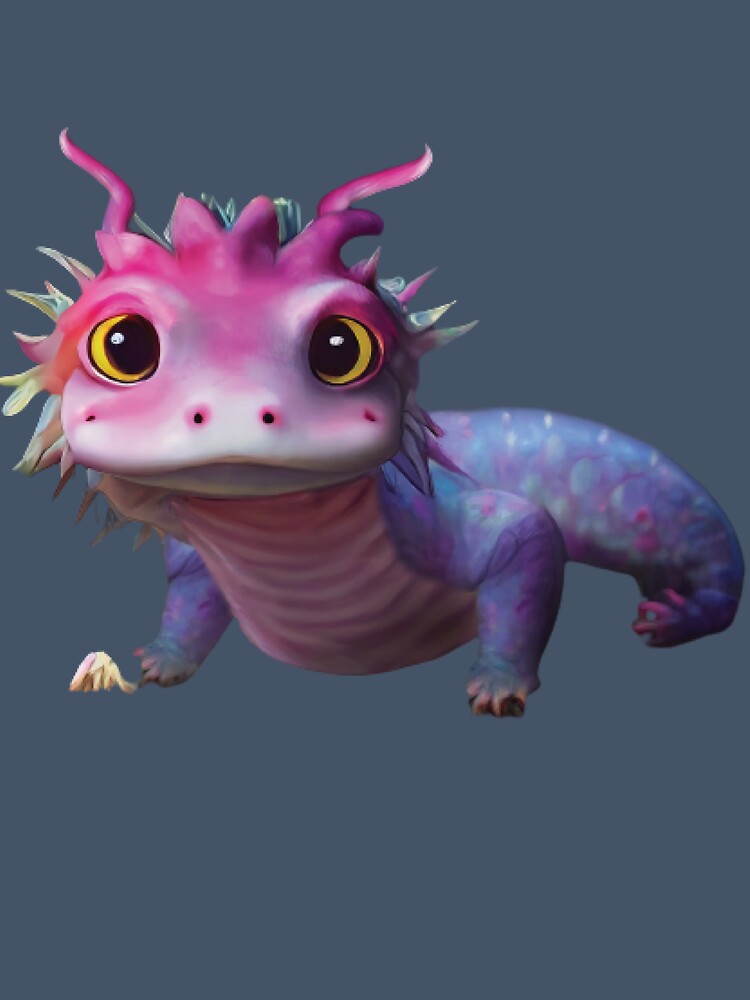funny cute tiny axolotl by TRIO-STORE