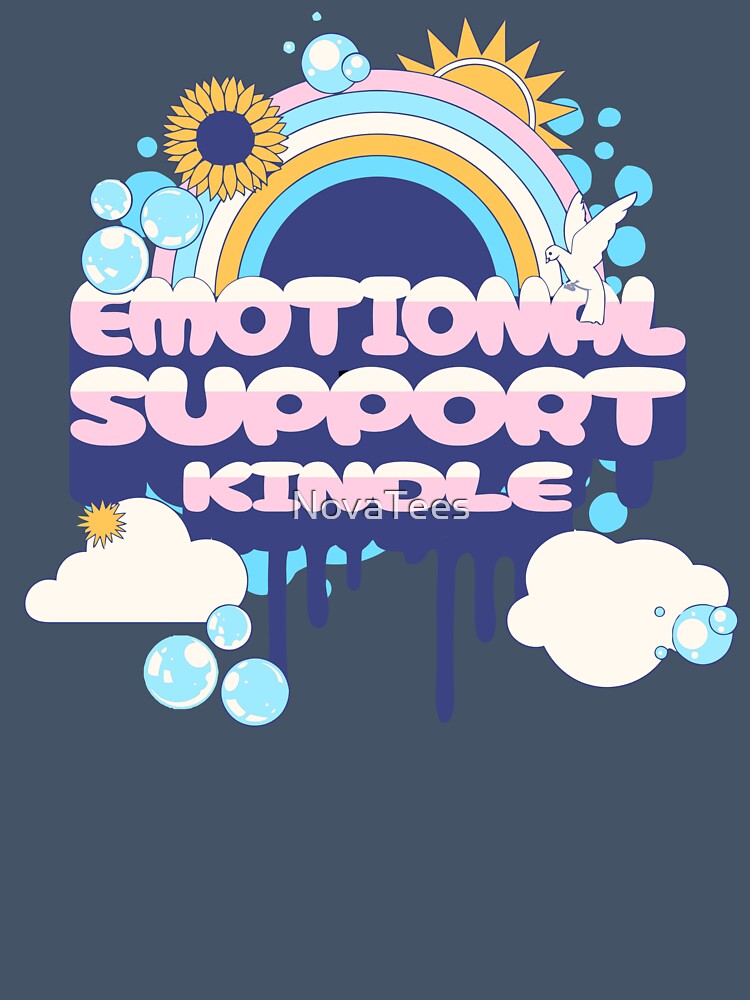 emotional support kindle by NovaTees