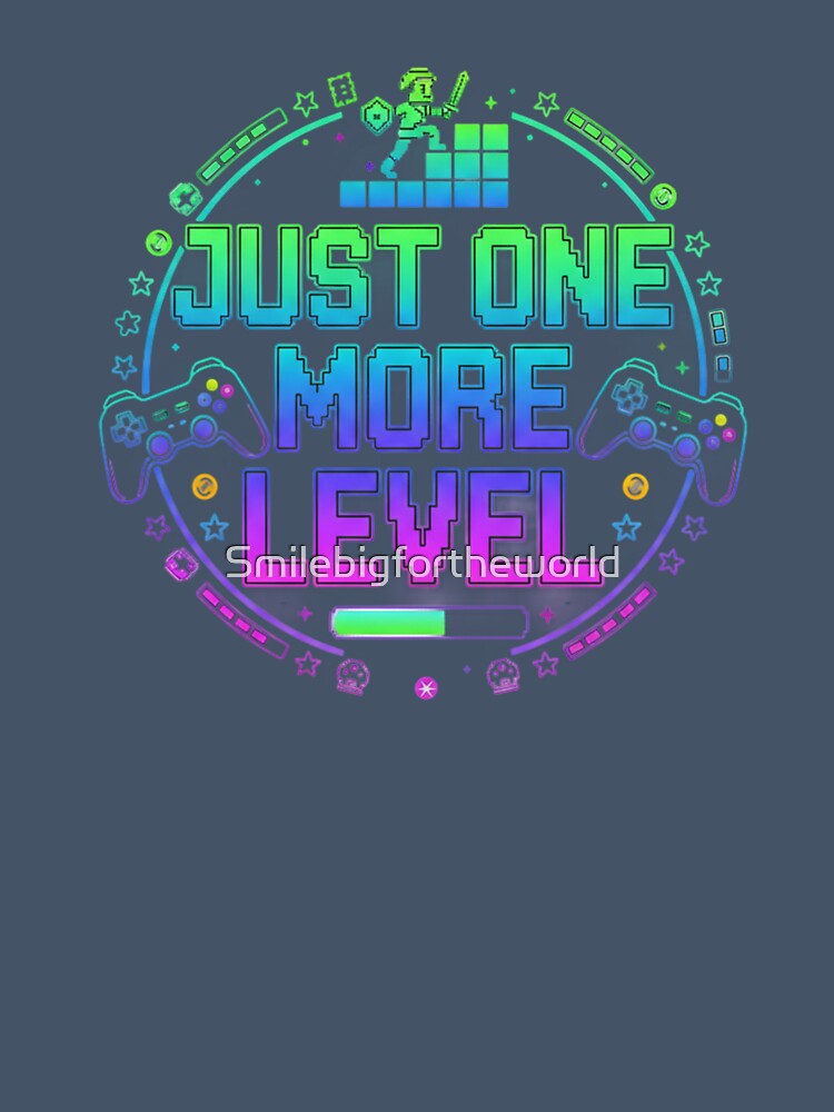 Just One More Level – Retro Gamer Pixel Art by Smilebigfortheworld
