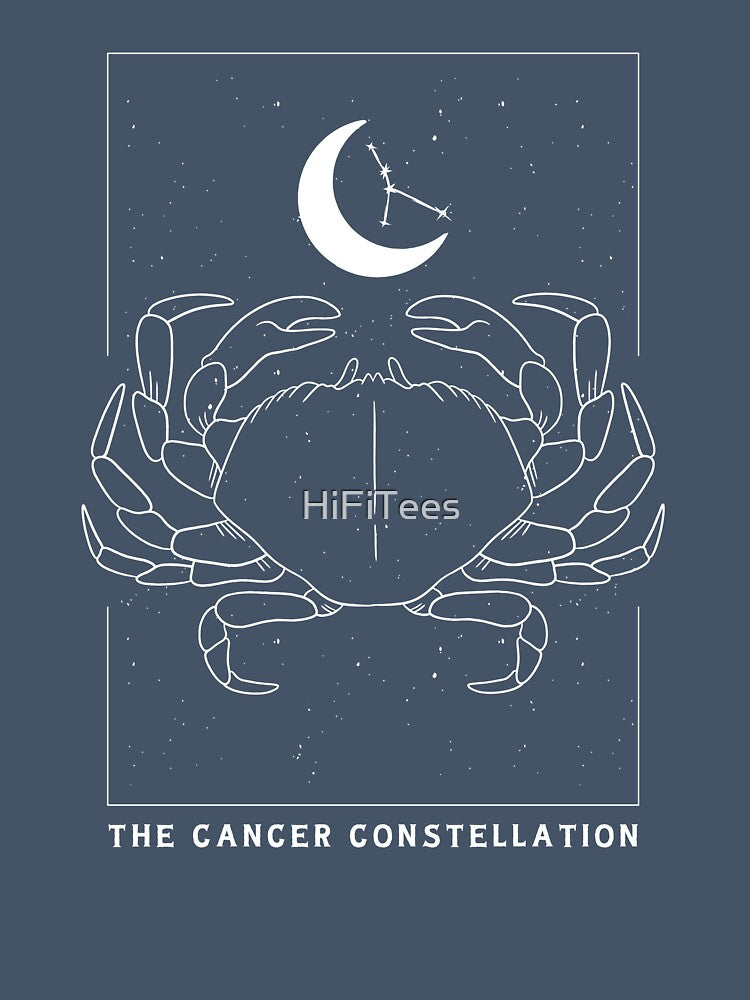 Cancer Zodiac Constellation Crab by HiFiTees
