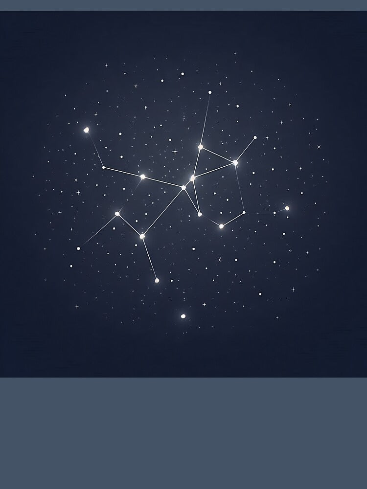 Zodiac Constellation Star Map | Minimalist Astrology Night Sky Art by shopwithcare