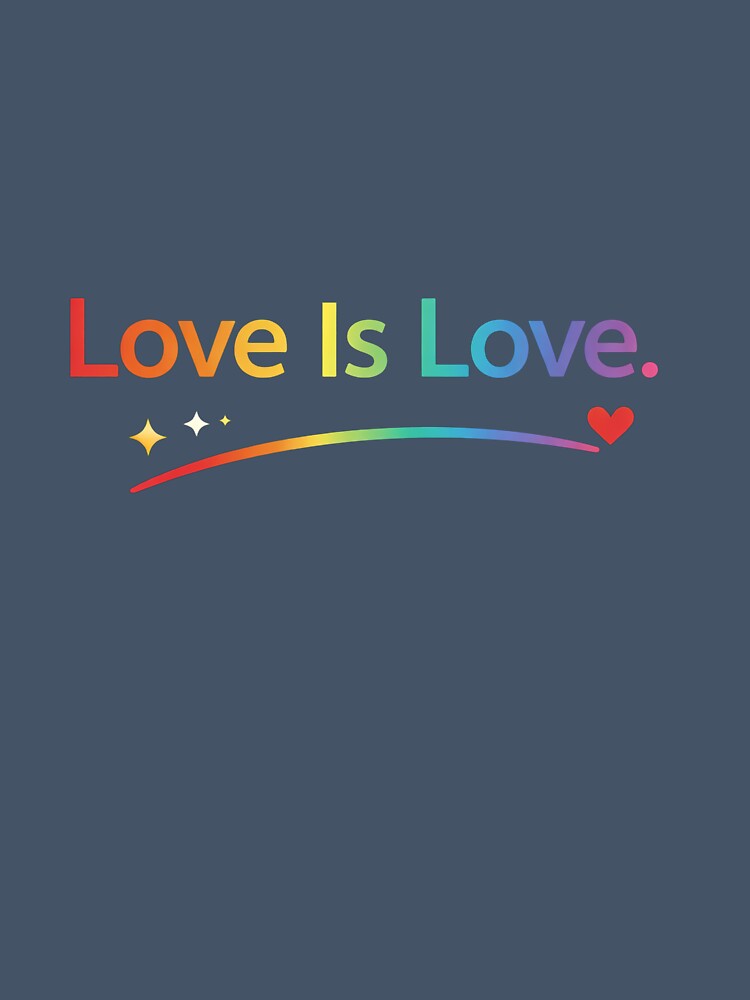 Love Is Love Minimalist Pride Design by Hoffmann-Shop