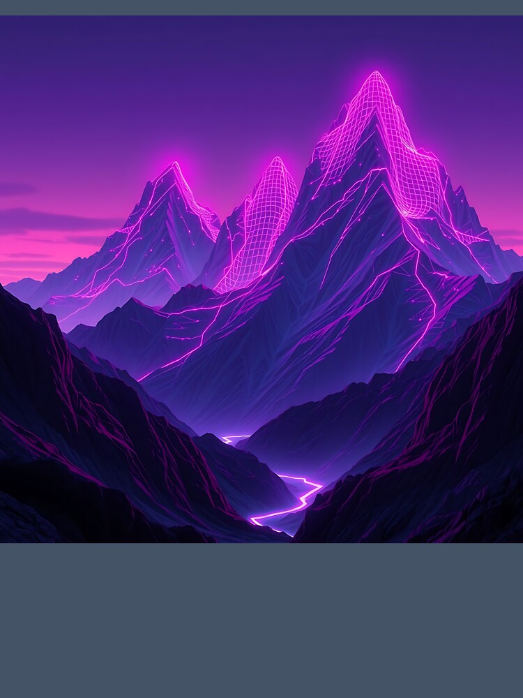 Neon Landscape by AlienButterfly