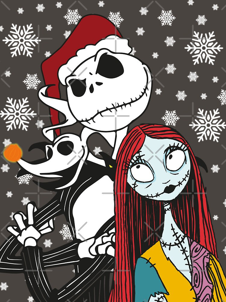 Jack Skellington, Zero and Sally - The Nightmare Before Christmas by 11UponaTime