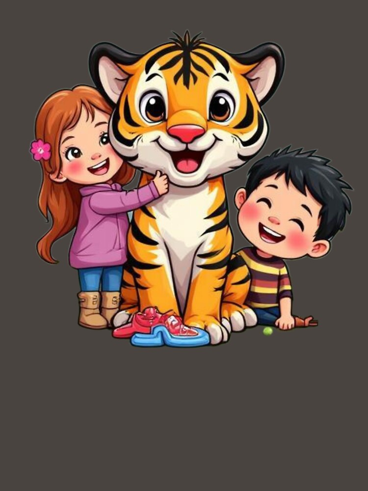 Cute Tiger With Kids Family by aminomen