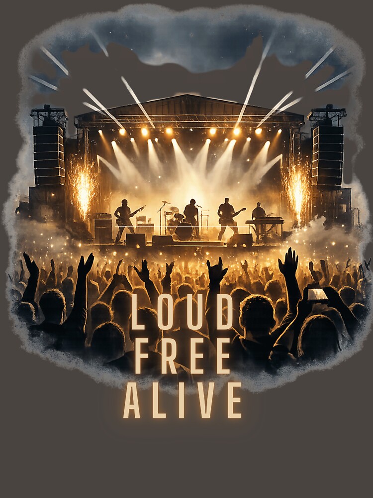 Laud Free Active Concert Crowd Rock Music Festival. by LunaPrintCo
